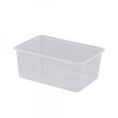 Rectangle Container 1000ml Plastic 50/Sleeve