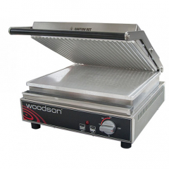Woodson W.CT8R 8 Slice Ribbed Contact Grill