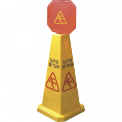 Sign 'Caution Wet Floor' Cone