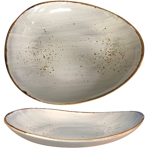 Egg shaped outlet platter