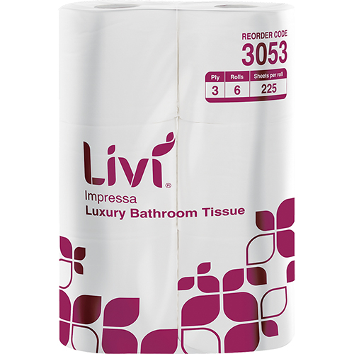Livi Impressa 3Ply Toilet Tissue - Carton of 48 Rolls