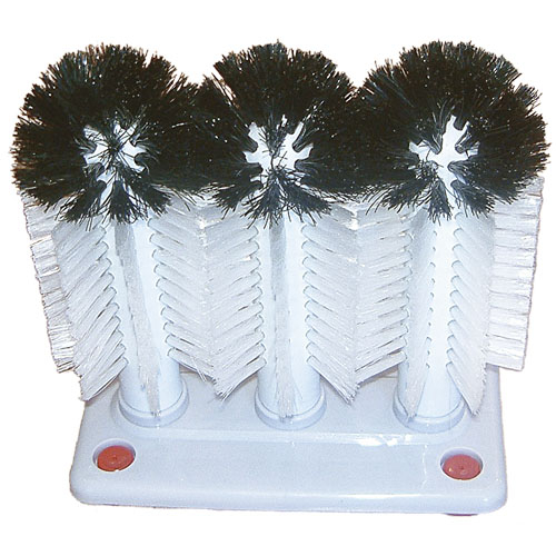 Glass Cleaning Brush, 3 Brush Glass Washer – Triple Glass Rinser, Cup  Washer Brush, Glass Brushes for Washing Glasses