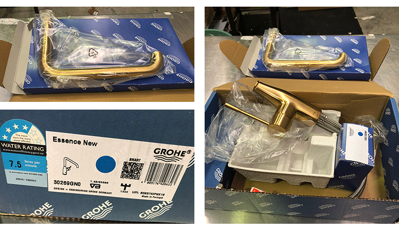 Grohe Kitchen Tap Mixer Gold